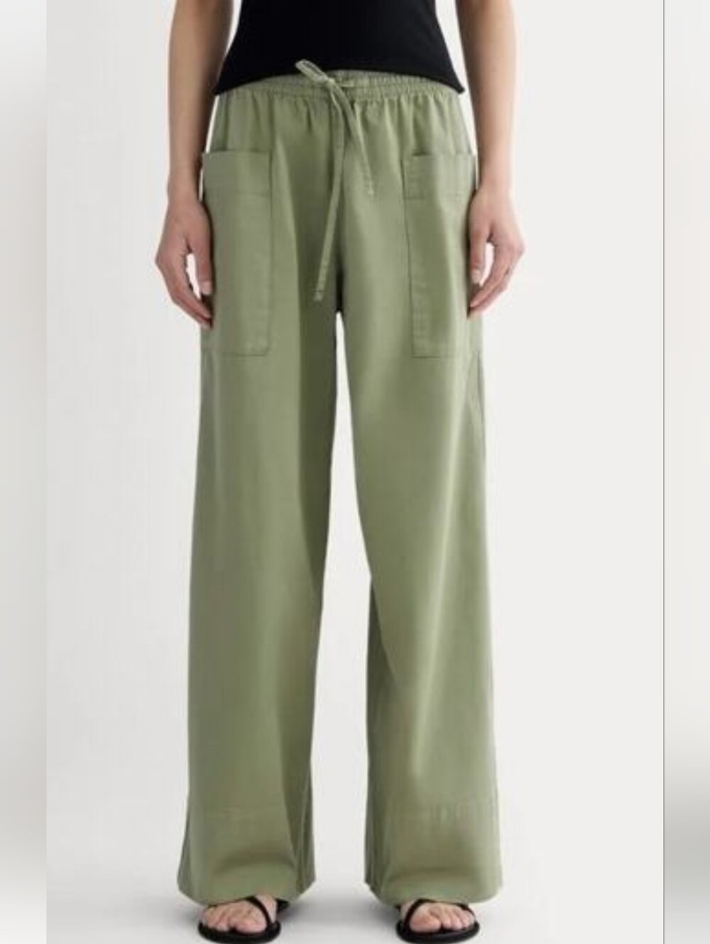 Everlane The Easy Cargo Patch Pant Sagebrush/Olive Green Pant NWT Size Medium